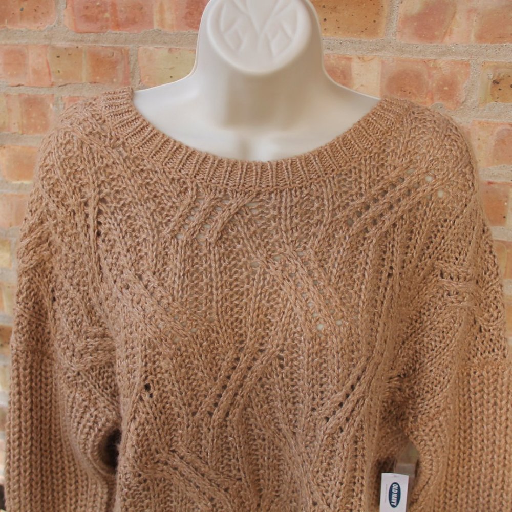 NWT Old Navy Tan Sweater Womens Lg